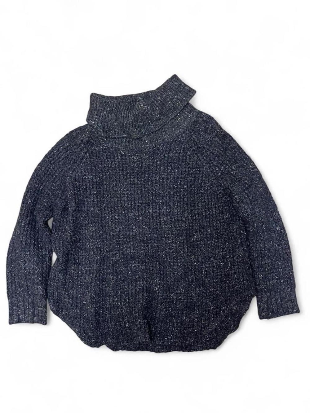 Free People charcoal gray Speckled Turtleneck Sweater